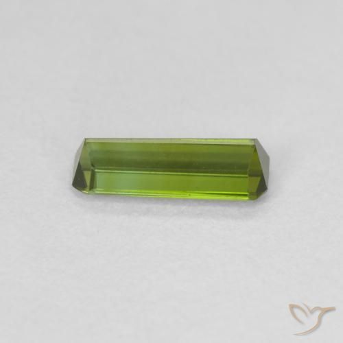 Tormalina Verde scuro naturale da 0.62 ct, Ottagonale / Taglio smeraldo, VVS