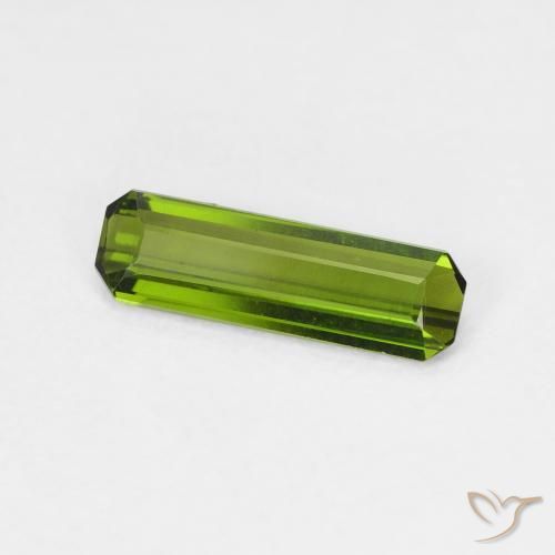 Tormalina Verde medio naturale da 0.78 ct, Ottagonale / Taglio smeraldo, VVS