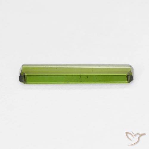 Tormalina Verde scuro naturale da 0.94 ct, Ottagonale / Taglio smeraldo, VVS