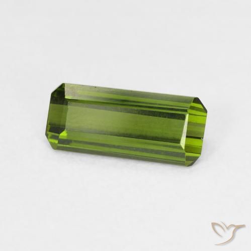 Tormalina Verde medio naturale da 1.08 ct, Ottagonale / Taglio smeraldo, VVS