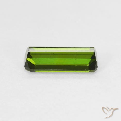 Tormalina Verde scuro naturale da 0.95 ct, Ottagonale / Taglio smeraldo, VVS