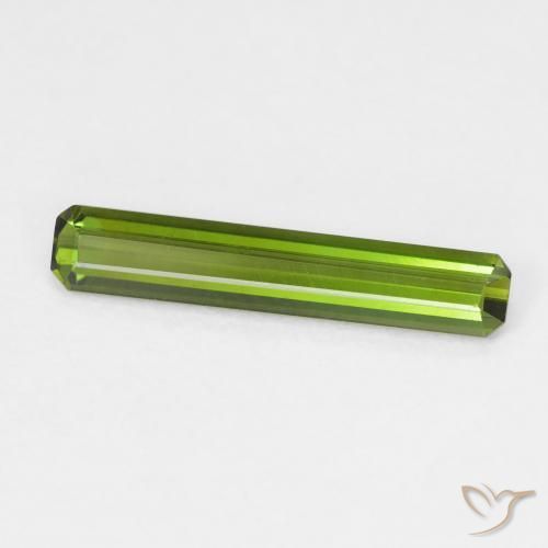 Tormalina Verde scuro naturale da 1.08 ct, Ottagonale / Taglio smeraldo, VVS