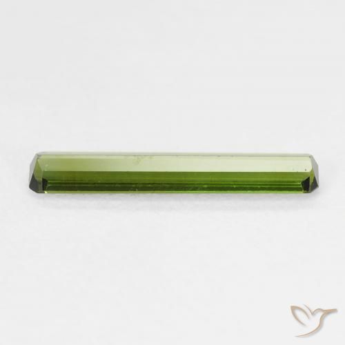 Tormalina Verde scuro naturale da 1.08 ct, Ottagonale / Taglio smeraldo, VVS