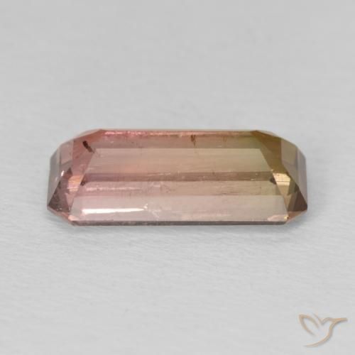 Tormalina Bi-Colore naturale da 3.60 ct, Ottagonale / Taglio smeraldo, SI