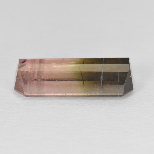 Tormalina Bi-Colore naturale da 5.84 ct, Ottagonale / Taglio smeraldo, SI
