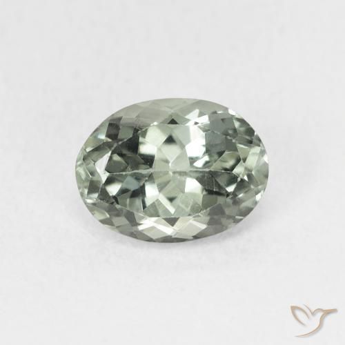 1.38ct Naturale Medio Verde-Grigio Tormalina, Ovale, VS