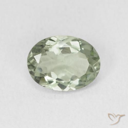 1.32ct Naturale Verde foresta chiaro Tormalina, Ovale, VS