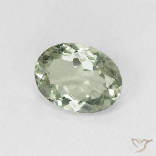Tormalina Verde foresta chiaro naturale da 1.32 ct, Ovale, VS