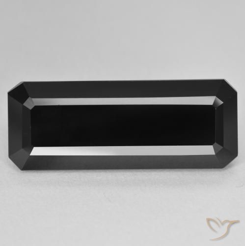 18.12ct Naturale Schorl Tormalina, Taglio smeraldo, Opaco