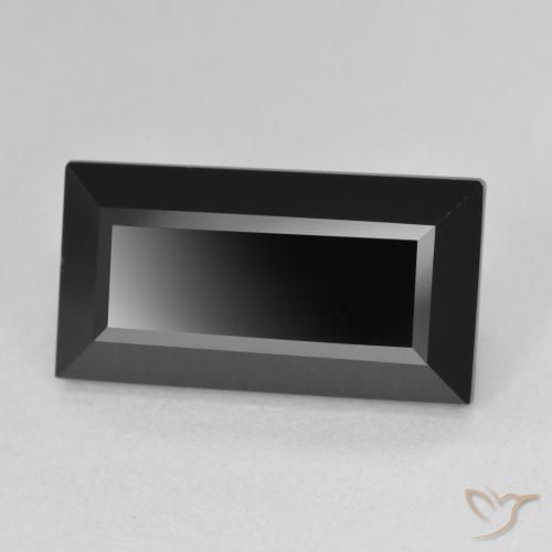 Tormalina Schorl naturale da 9.33 ct, Taglio a baguette, Opaco