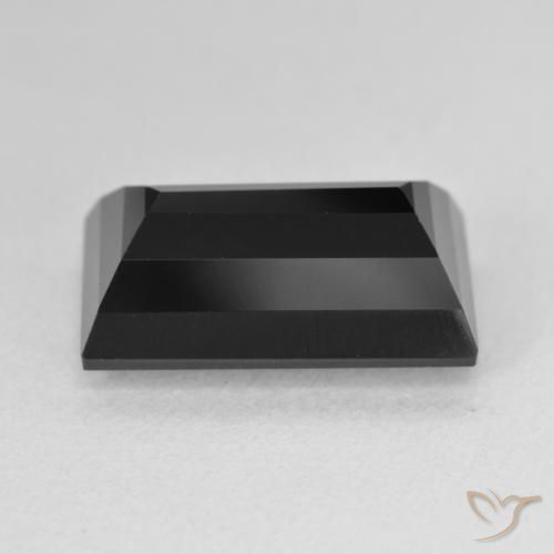 Tormalina naturale nero da 7,82 ct, baguette, opaco