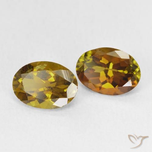 Gemme di Tormalina Oro medio naturale da 2.08 ct, Ovale, VS