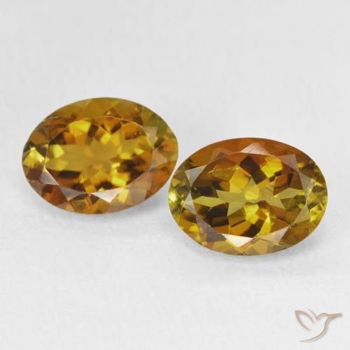 2.77ctw Naturale Oro medio Tormalina, Ovale, VS