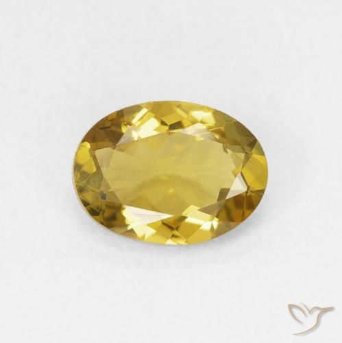 1.24ct Naturale Dorato Tormalina, Ovale, VVS-VS