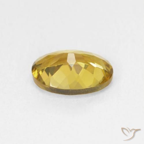 Tormalina Dorato naturale da 1.24 ct, Ovale, VVS-VS
