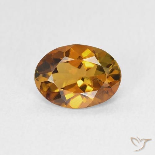 Tormalina Marrone dorato naturale da 1.03 ct, Ovale, VVS-VS