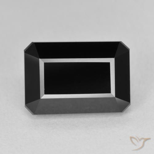 9.45ct Naturale Schorl Tormalina, Taglio smeraldo, Opaco