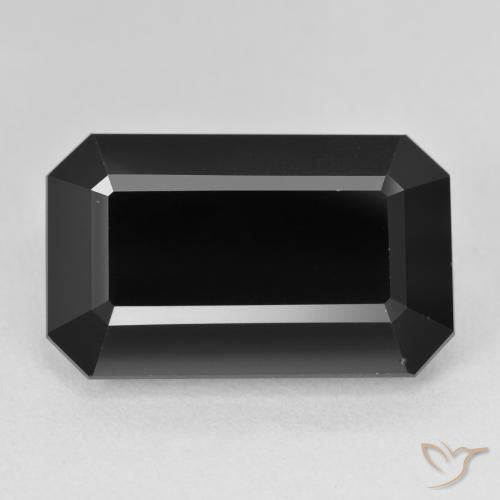 18.21ct Naturale Schorl Tormalina, Taglio smeraldo, Opaco