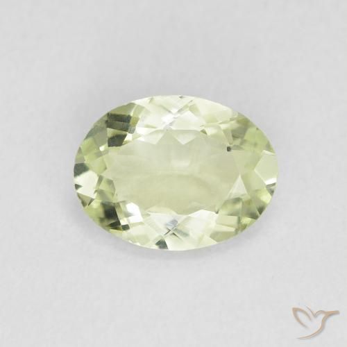 1.05ct Naturale Giallo verde Tormalina, Ovale, VVS