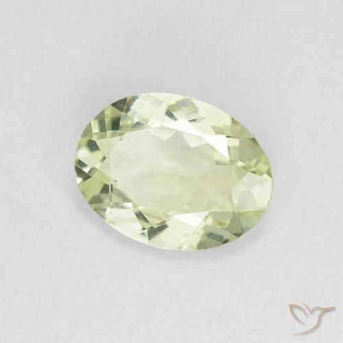 Tormalina Giallo verde naturale da 1.05 ct, Ovale, VVS