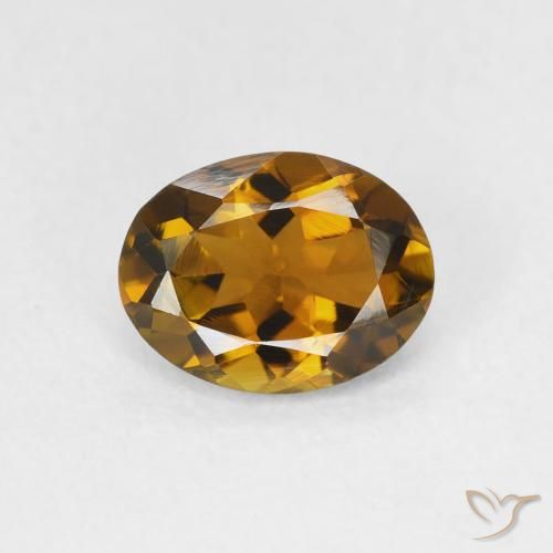 1.13ct Naturale Marrone dorato Tormalina, Ovale, VVS-VS