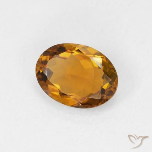 Tormalina Marrone dorato naturale da 1.04 ct, Ovale, VVS