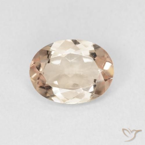 1.14ct Naturale Rosa salmone Tormalina, Ovale, VVS-VS