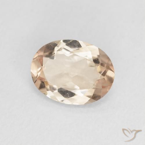 Tormalina Rosa salmone naturale da 1.14 ct, Ovale, VVS-VS