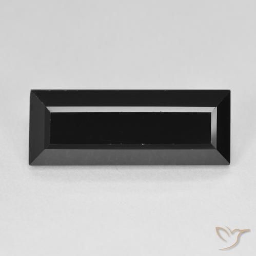 8.92ct Naturale Schorl Tormalina, Taglio a baguette, Opaco