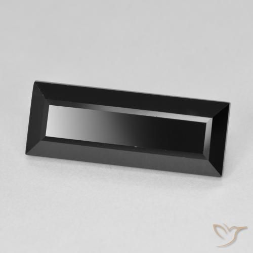 Tormalina Schorl naturale da 8.92 ct, Taglio a baguette, Opaco