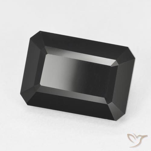 Tormalina Schorl naturale da 7.07 ct, Ottagonale / Taglio smeraldo, Opaco