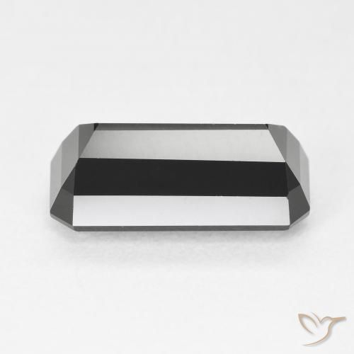 Tormalina Schorl naturale da 4.16 ct, Ottagonale / Taglio smeraldo, Opaco