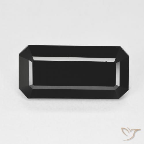 7.47ct Naturale Schorl Tormalina, Taglio smeraldo, Opaco