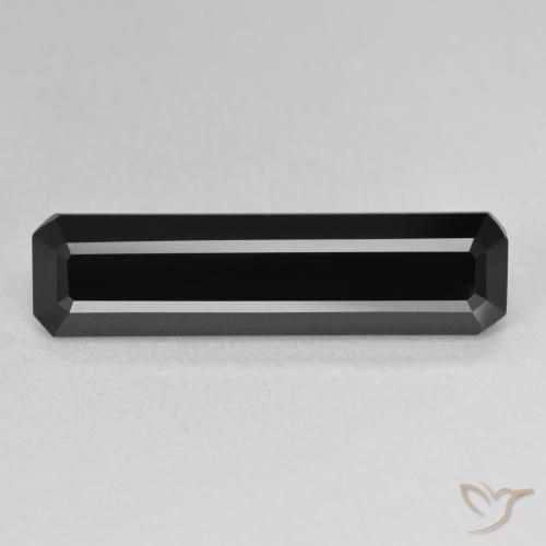 6.90ct Naturale Schorl Tormalina, Taglio smeraldo, Opaco