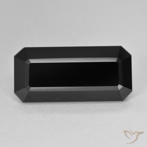 10.67ct Naturale Schorl Tormalina, Taglio smeraldo, Opaco