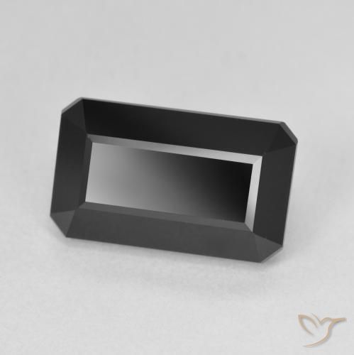 Tormalina Schorl naturale da 6.70 ct, Ottagonale / Taglio smeraldo, Opaco