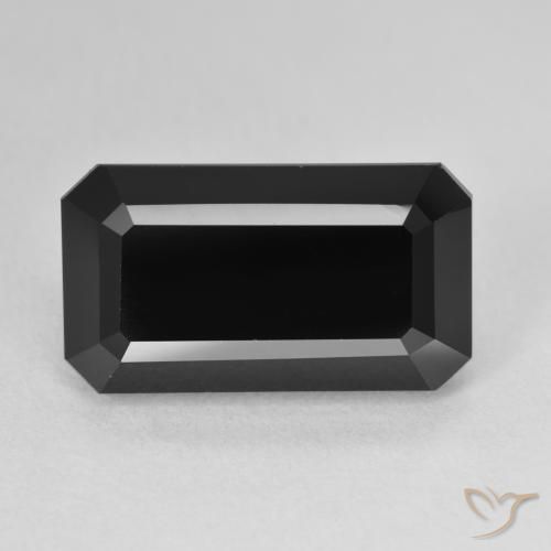 10.96ct Naturale Schorl Tormalina, Taglio smeraldo, Opaco