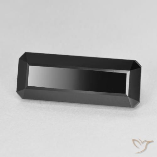 Tormalina Schorl naturale da 6.18 ct, Ottagonale / Taglio smeraldo, Opaco