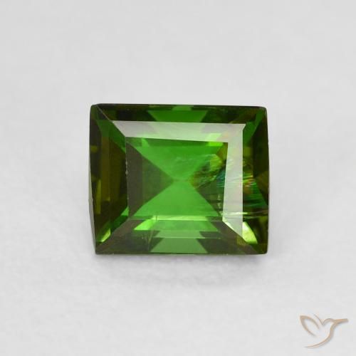 Tormalina Verde foresta naturale da 0.99 ct, Taglio a baguette, VS-SI