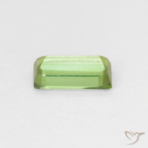 Tormalina Terra Verde naturale da 0.60 ct, Taglio a baguette, VVS-VS
