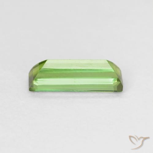 Tormalina Verde scuro naturale da 0.72 ct, Taglio a baguette, VVS-VS