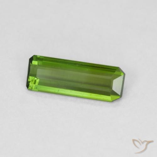 Tormalina Verde medio naturale da 0.91 ct, Ottagonale / Taglio smeraldo, VS