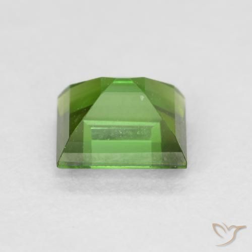 Tormalina Verde scuro naturale da 0.70 ct, Taglio a baguette, VS