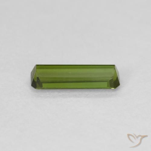 Tormalina Verde scuro naturale da 0.60 ct, Ottagonale / Taglio smeraldo, VVS