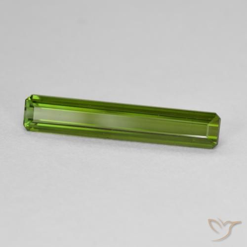 Tormalina Verde terroso naturale da 1.92 ct, Ottagonale / Taglio smeraldo, VVS