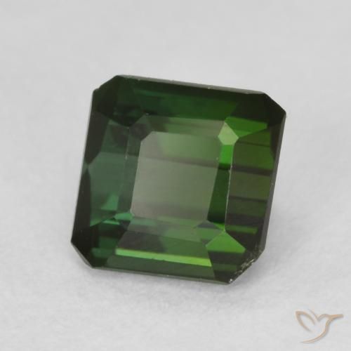 Tormalina Verde foresta naturale da 0.94 ct, Ottagonale / Taglio smeraldo, VVS