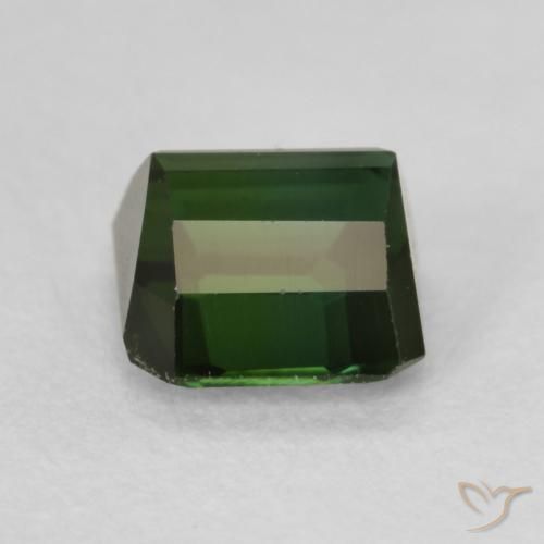 Tormalina Verde foresta naturale da 0.94 ct, Ottagonale / Taglio smeraldo, VVS