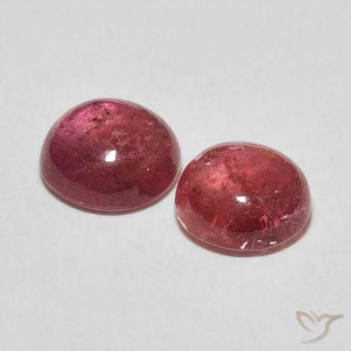 Gemme di Tormalina Rosa medio naturale da 2.61 ct, Rotondo, Trasparente