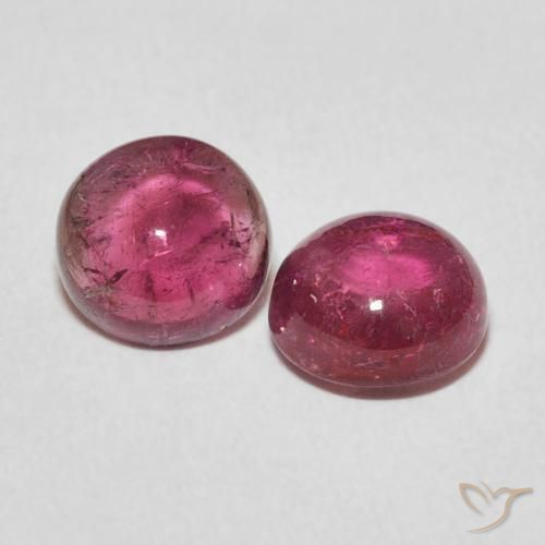 Gemme di Tormalina Rosa hot naturale da 2.74 ct, Rotondo, Trasparente