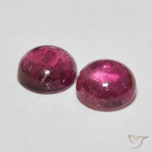 Gemme di Tormalina Rosa hot naturale da 2.74 ct, Rotondo, Trasparente